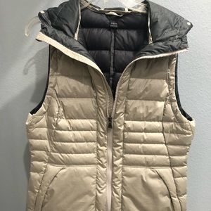 Beautiful beige down filled vest. Used lightly but in excellent condition